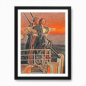 Titanic Love Story Movie Art Print