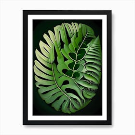 Shield Fern Vibrant Art Print