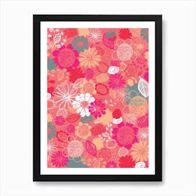 Floral Fantastic Pink Art Print