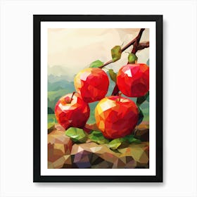 Apples On A Branch Art Print