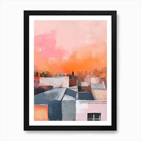 Sydney Rooftops Morning Skyline 4 Art Print