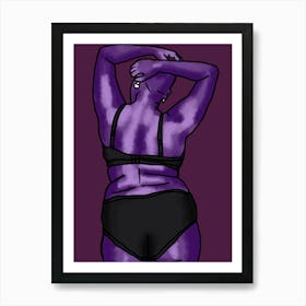 Purple Woman Art Print