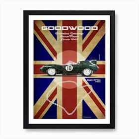 Goodwood D Type Vintage Poster