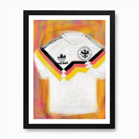 Germany Soccer Jersey 1990 Art Print