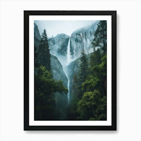Waterfall Forest (28) Art Print