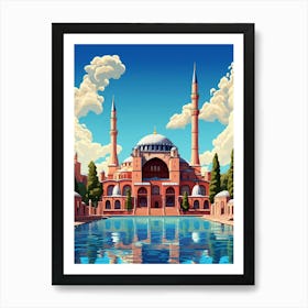 Hagia Sophia Ayasofy Modern Art Pixel Art 1 Art Print