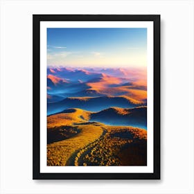 Sunrise In The Mountains 5 Art Print