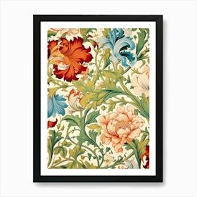 Floral Wallpaper 191 Art Print