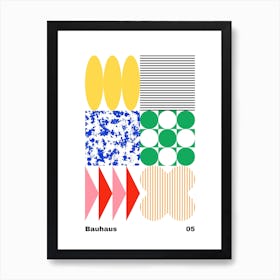 Geometric Bauhaus Poster 5 Art Print