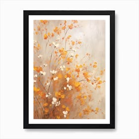 Fall Flower Painting Gypsophila Babys Breath 3 Art Print