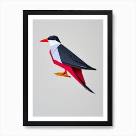 Common Tern 2 Origami Bird Art Print