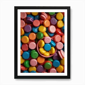 Colorful Macarons 2 Art Print