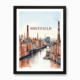 Sheffield Retro Vintage Travel V 04 Poster