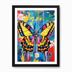 Pop Art Tiger Swallowtail Butterfly Art Print
