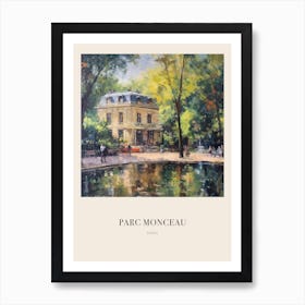 Parc Monceau Paris France 4 Vintage Cezanne Inspired Poster Art Print