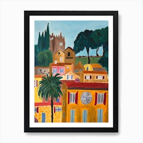Village in the South of France Art Print
