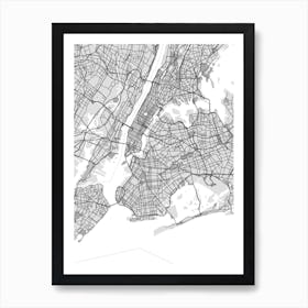 New York City Map Poster