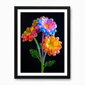 Bright Inflatable Flowers Chrysanthemum Art Print