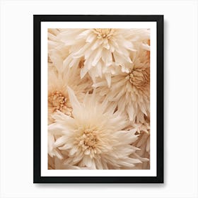 Boho Dried Flowers Chrysanthemum 4 Art Print