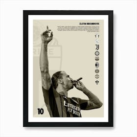 Zlatan Ibrahimovic Art Print