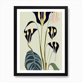 Jack In The Pulpit Wildflower Modern Muted Colours 1 Art Print