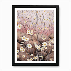 Gypsophila Babys Breath 4 Flower Painting Art Print