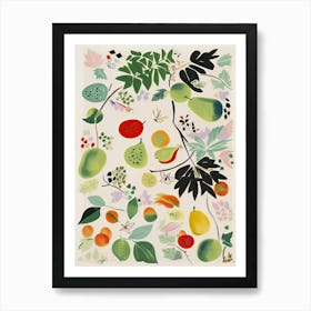 Honeydew Fruit Drawing 4 Art Print