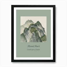 Landscapes Of Japan Mount Shari 107 Art Print