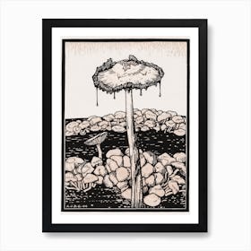 Dripping Mushroom, Julie De Graag Poster