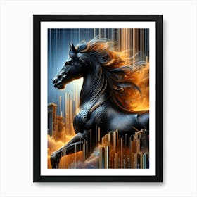 Creative Horse Beauty Illustration Nr 44 Art Print