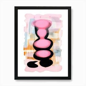 Pink Pop Painting Abstract 6 Art Print