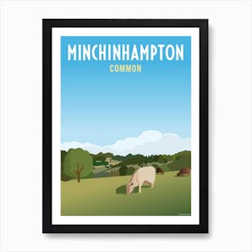 Minchinhampton Common Art Print