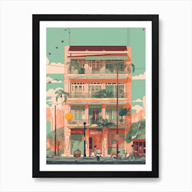 Ho Chi Minh City Vietnam Illustration 2 Art Print