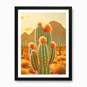 Cactus In Bloom Art Print