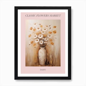 Classic Flowers Market  Daisy Floral Poster 2 Art Print