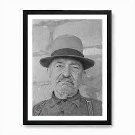 Uncle Bill, Old Character At Reserve, New Mexico, He Says He Is The Only Man Alive Who Was Tried Before The Court Of Art Print