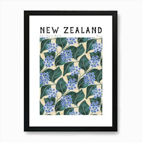 New Zealand Florals | Chatham Island Forget-Me-Not Poster