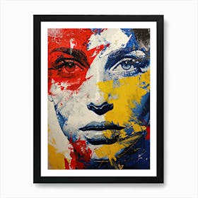 Of A Woman'S Face, Pop-Up Series Art Print