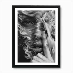 Woman'S Face 52 Art Print