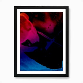 Japanese Abstraction Red And Black 1 Art Print