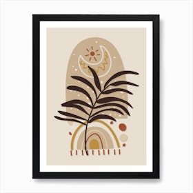 Abstract Plant Boho Botanical 7 Art Print