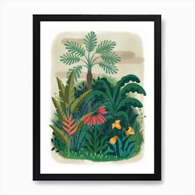 Tropical Jungle Illustration Art Print