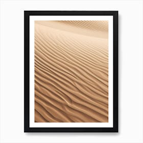 Sand Dunes In The Desert 2 Art Print