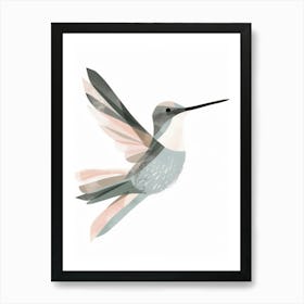 Charming Nursery Kids Animals Hummingbird 4 Art Print