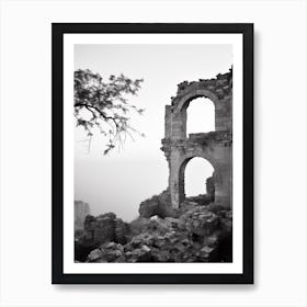 Ravello, Italy, Black And White Photography 2 Art Print