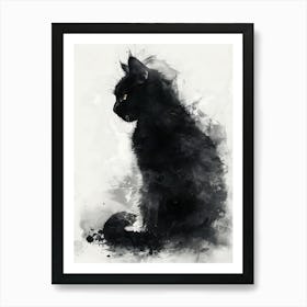 Black Cat 3 Art Print