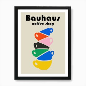 Bauhaus Coffee Shop Art Print