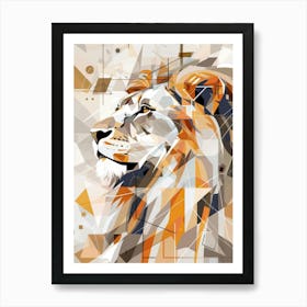 Abstract Lion 6 Art Print