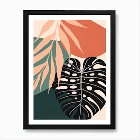 Botanical and tropical floral 7 Art Print