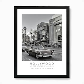 California Hollywood Travel Art Print